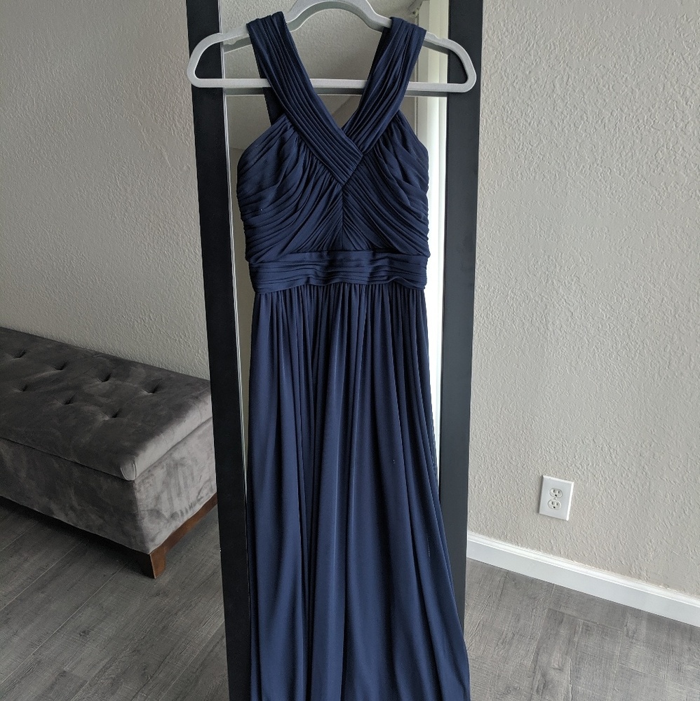Weddington Way Navy Chiffon Dress